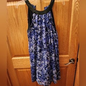 Charming Charlie Size Small Blue Flowered Dress